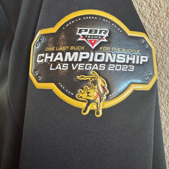 PBR Las Vegas 2023 Championship Black Jacket Size Small Patches Austin Gamblers - Picture 6 of 10